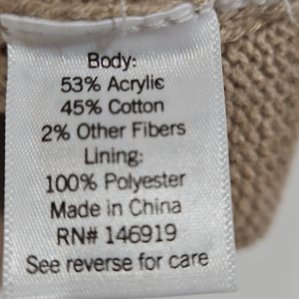 LC Lauren Conrad Beige and White Knit Tank Top - Picture 4 of 7